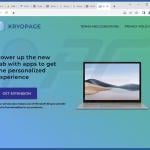 Website gebruikt om Kryopage browser hijacker te promoten (voorbeeld 2)