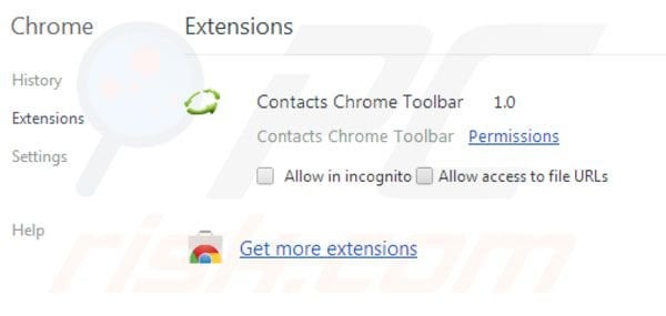 Dogpile verwijderen uit de Google Chrome extensies
