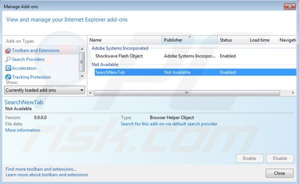 websearch.searchguru.info plugin verwijdering uit Internet Explorer extensies