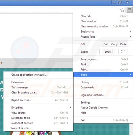 Verwijder de saveneto add-on uit Google Chrome stap 1