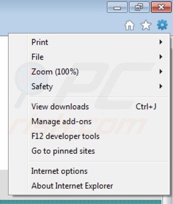 Verwijder de saveneto add-on uit Internet Explorer stap 1