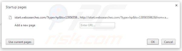 Verwijder istart.webssearches.com als startpagina in Google Chrome