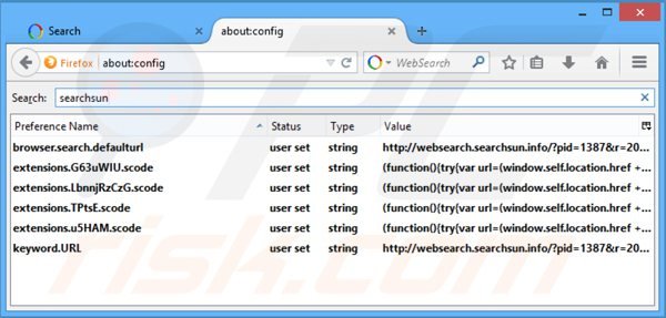 Verwijder websearch.awsomesearchs.info als standaard zoekmachine in Mozilla Firefox