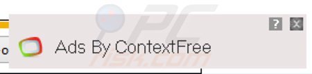 contextfree adware genereert ntrusieve online advertenties ('Ads by ContextFree')