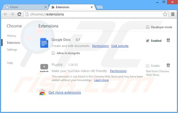 Verwijder contextfree advertenties uit Google Chrome stap 2