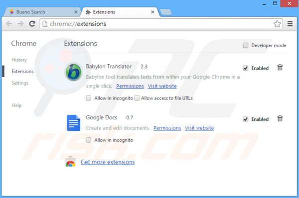 Verwijder aan keep my search gerelateerde Google Chrome extensies