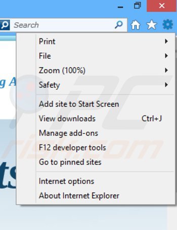 Verwijder de Information advertenties uit Internet Explorer stap 1