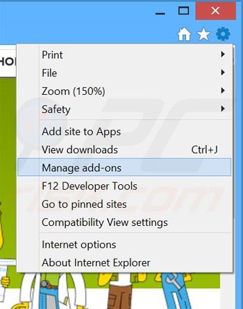 Verwijder de NoProblemPPC advertenties uit Internet Explorer stap 1