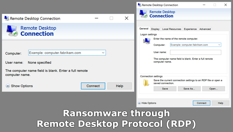Ransomware via externe desktopprotocol (RDP)