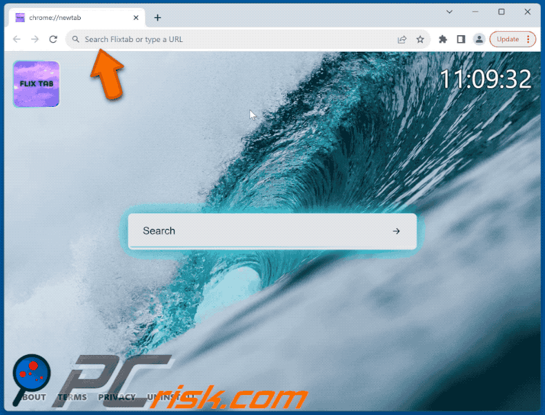 Flixtab browser hijacker flixtab.com verwijst door naar bing.com
