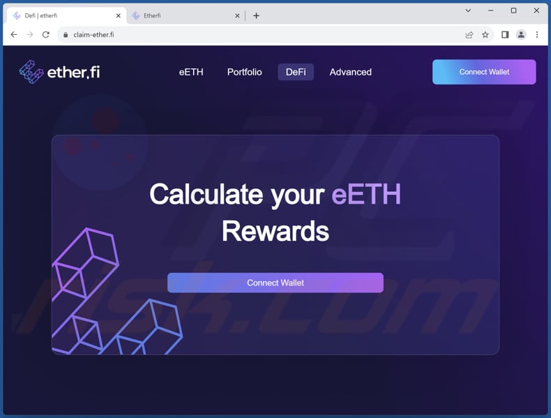 Fake ether.fi scam