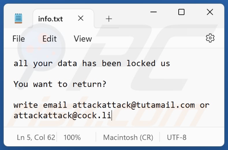 ATCK ransomware tekstbestand (info.txt)