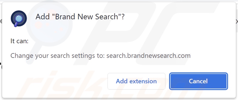 Brand New Search Browser hijacker vraagt om toestemming
