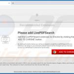 Website used to promote LivePDFSearch browser hijacker