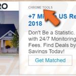 Voorbeeld van een Chrome Tools adware advertentie 1
