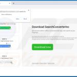 Website die de SearchConverterInc browserkaper promoot 1