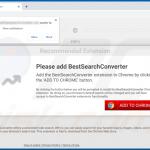 Website die de BestSearchConverter browserkaper promoot 1