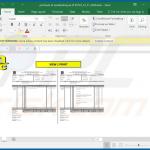 Kwaadaardig MS Excel-document dat wordt verspreid via een spammail van MSC (voorbeeld 1)