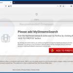 Website gebruikt om MyStreamsSearch browser hijacker (Firefox) 2 te promoten