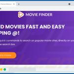Website gebruikt om Movie Finder browser hijacker te promoten