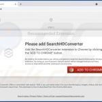 Website gebruikt om SearchHDConverter browser hijacker 3 te promoten