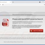 Website gebruikt om QuickPDFConverterSearch browser hijacker 3 te promoten