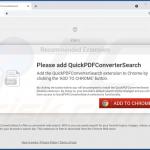Website gebruikt om QuickPDFConverterSearch browser hijacker 1 te promoten