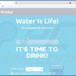 Website promoting Drinker adware