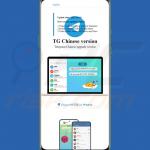 Valse pagina die trojanized promoot Telegram app