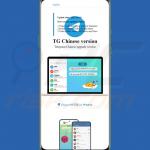 Valse pagina die trojanized promoot Telegram app