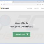 Website gebruikt om PixelSee PUA te promoten 2