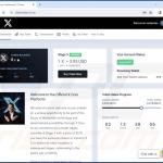 X Token Presale scam promoted fake cryptocurrency wallet 1