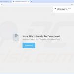 Scamsite gebruikt om MYWeb Watch browser hijacker te promoten 1