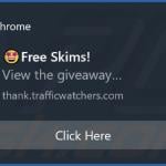 Advertentie geleverd door de trafficwatchers[.]com webpagina 2
