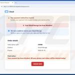 Cloud Account Scheduled For Deletion e-mailfraude webvoorbeeld 1