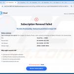 Cloud Subscription Paused nep-cloudwaarschuwingspagina (voorbeeld 2)