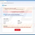 Cloud Subscription Paused nep-cloudwaarschuwingspagina