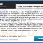 PriceMinus adware installer voorbeeld 1