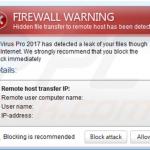 AntiVirus Pro 2017 valse waarschuwing voorbeeld 1