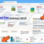 iVIDI adware genereert coupon advertenties (voorbeeld 3)