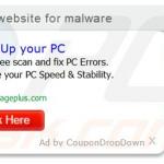 coupondropdown adware genereert online advertenties voorbeeld 2