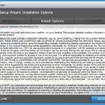 weatherbug adware installer voorbeeld 2