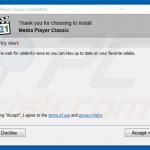 Misleidende installer promoot Celebrity Alert adware (voorbeeld 2)