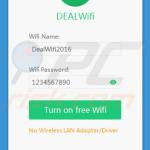 Misleidende browser-hijacking Deal Wifi applicatie