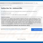 topsites new tab browser hijacker schermafbeelding 2