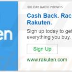 Advertenties van de Holiday Radio Promos adware