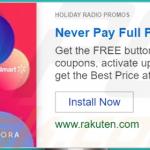 Advertenties van de Holiday Radio Promos adware