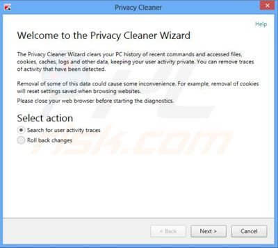 KAV2014 privacy opruimer
