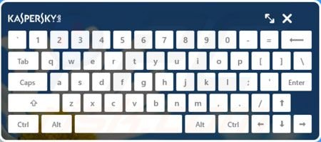 Kaspersky Antivirus 2014 virtuele toetsenbord