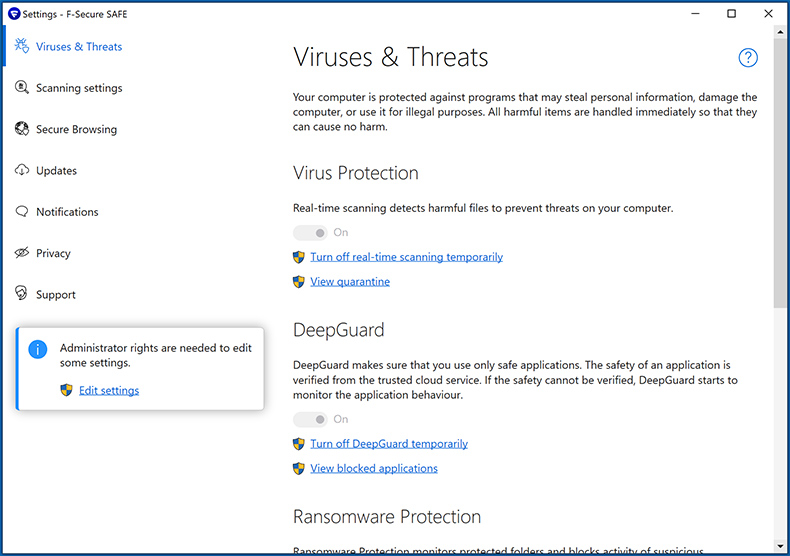 F-Secure Anti-Virus bescherming tegen virussen en bedreigingen